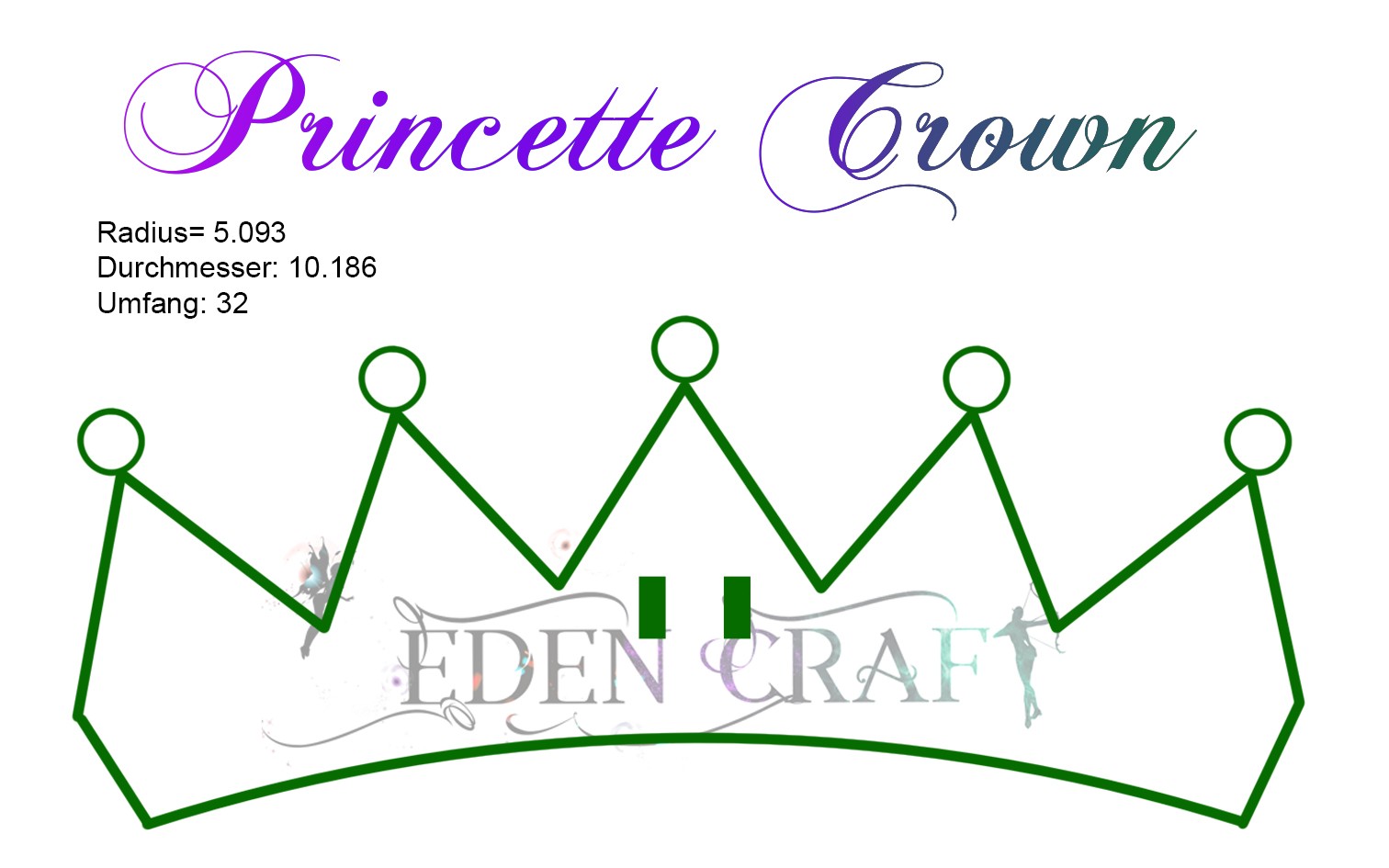 Bowsette Princette Crown Pattern